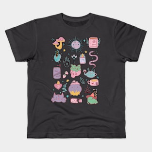 Pink witch Kids T-Shirt